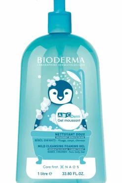 New Bioderma Gel moussant doux sans savon corps & cheveux bébé et enfant ABCDerm