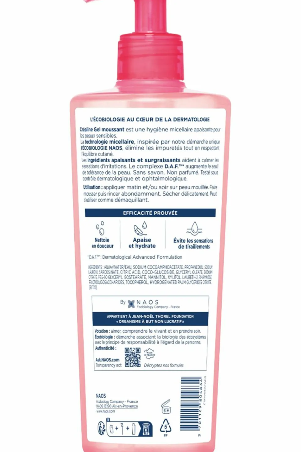 Hot Bioderma Gel moussant nettoyant apaisant micellaire Créaline