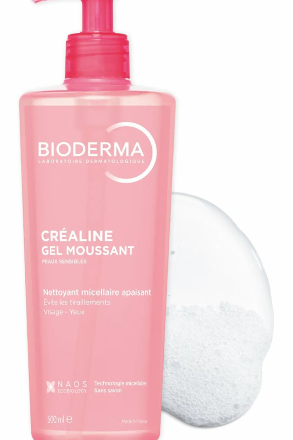 Hot Bioderma Gel moussant nettoyant apaisant micellaire Créaline