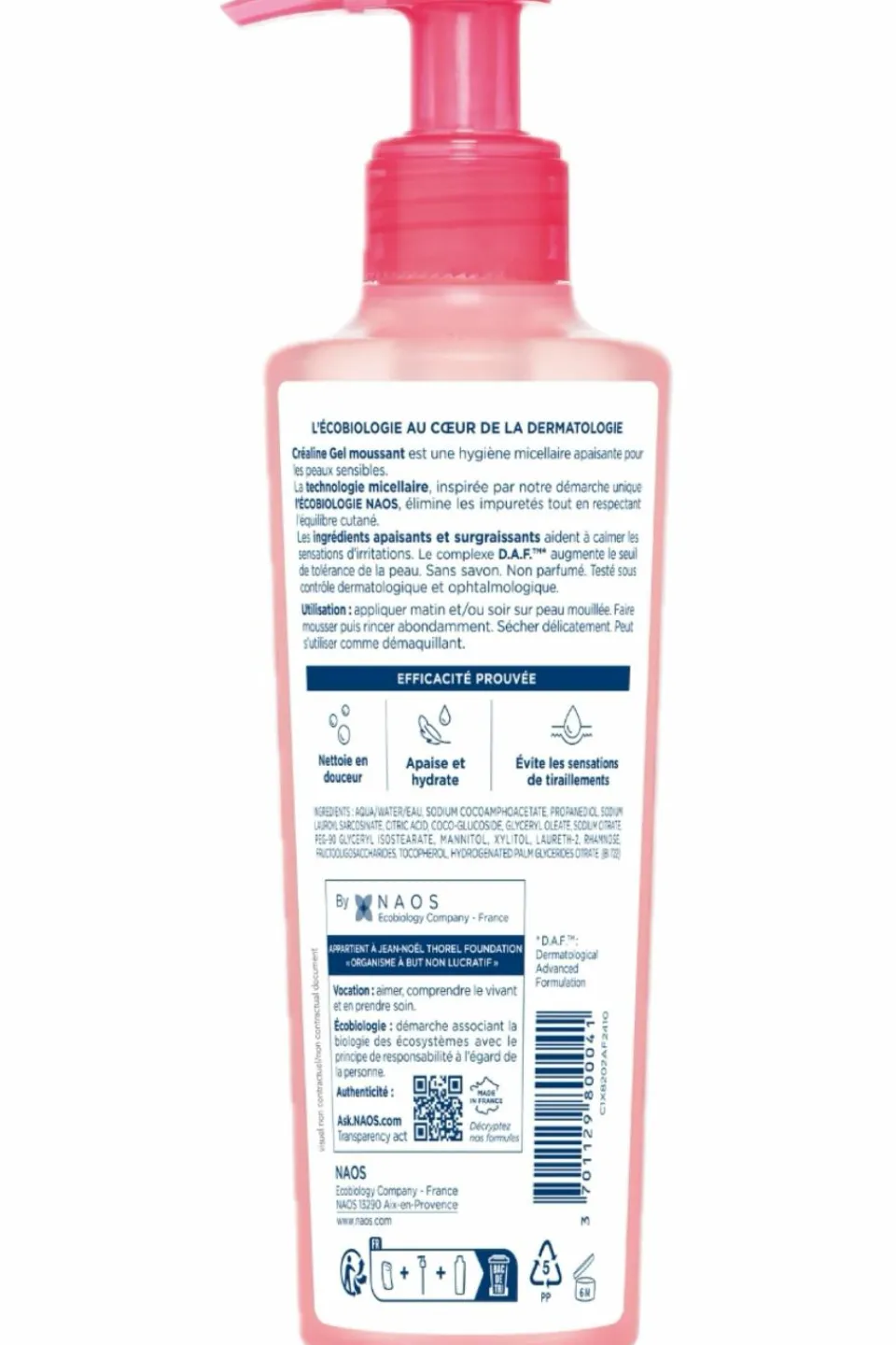 Hot Bioderma Gel moussant nettoyant apaisant micellaire Créaline