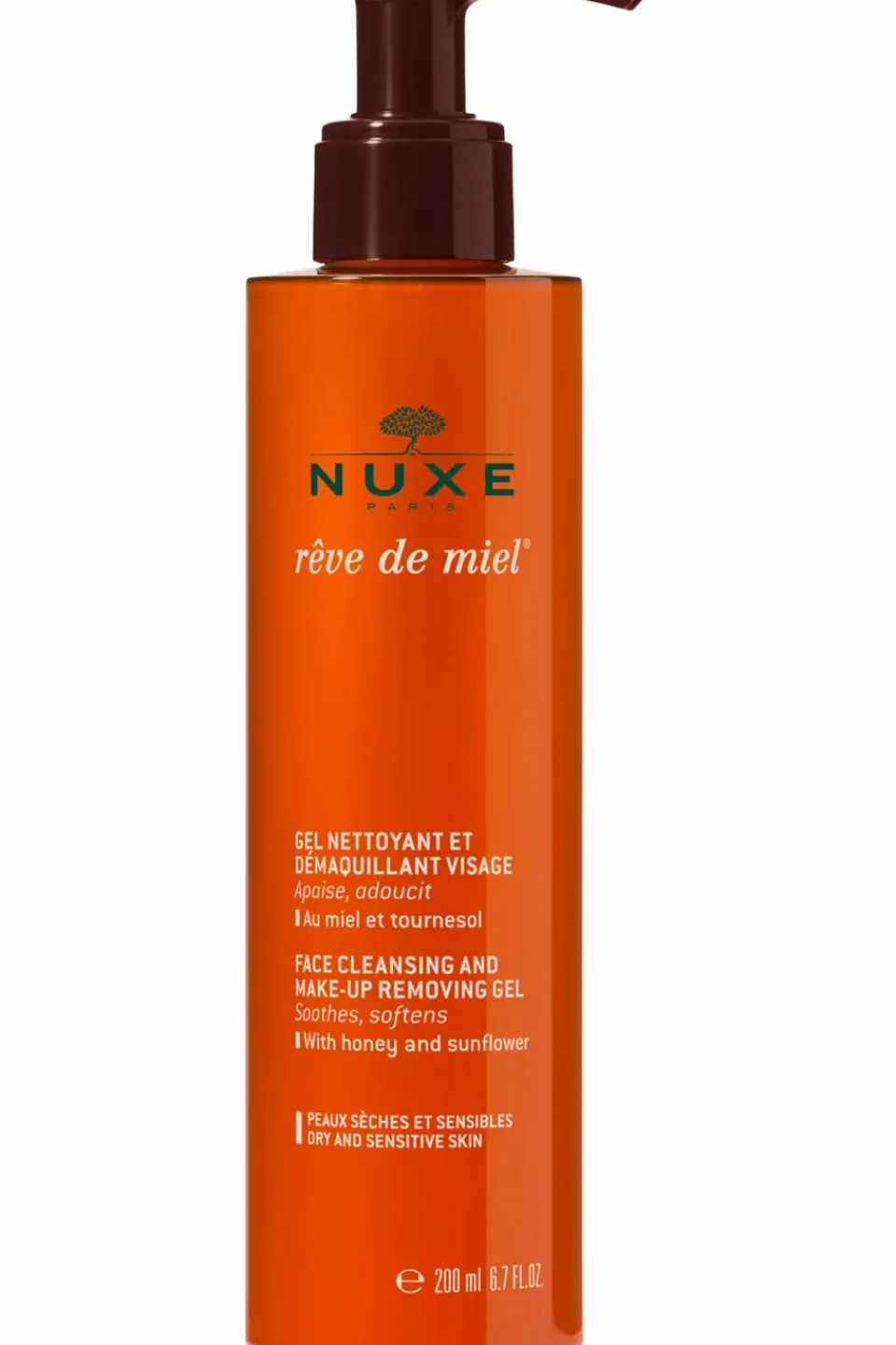 New Nuxe Gel nettoyant démaquillant visage Rêve de Miel®