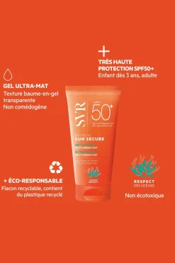 Outlet SVR Gel solaire ultra mat Sun Secure Extrême SPF50+