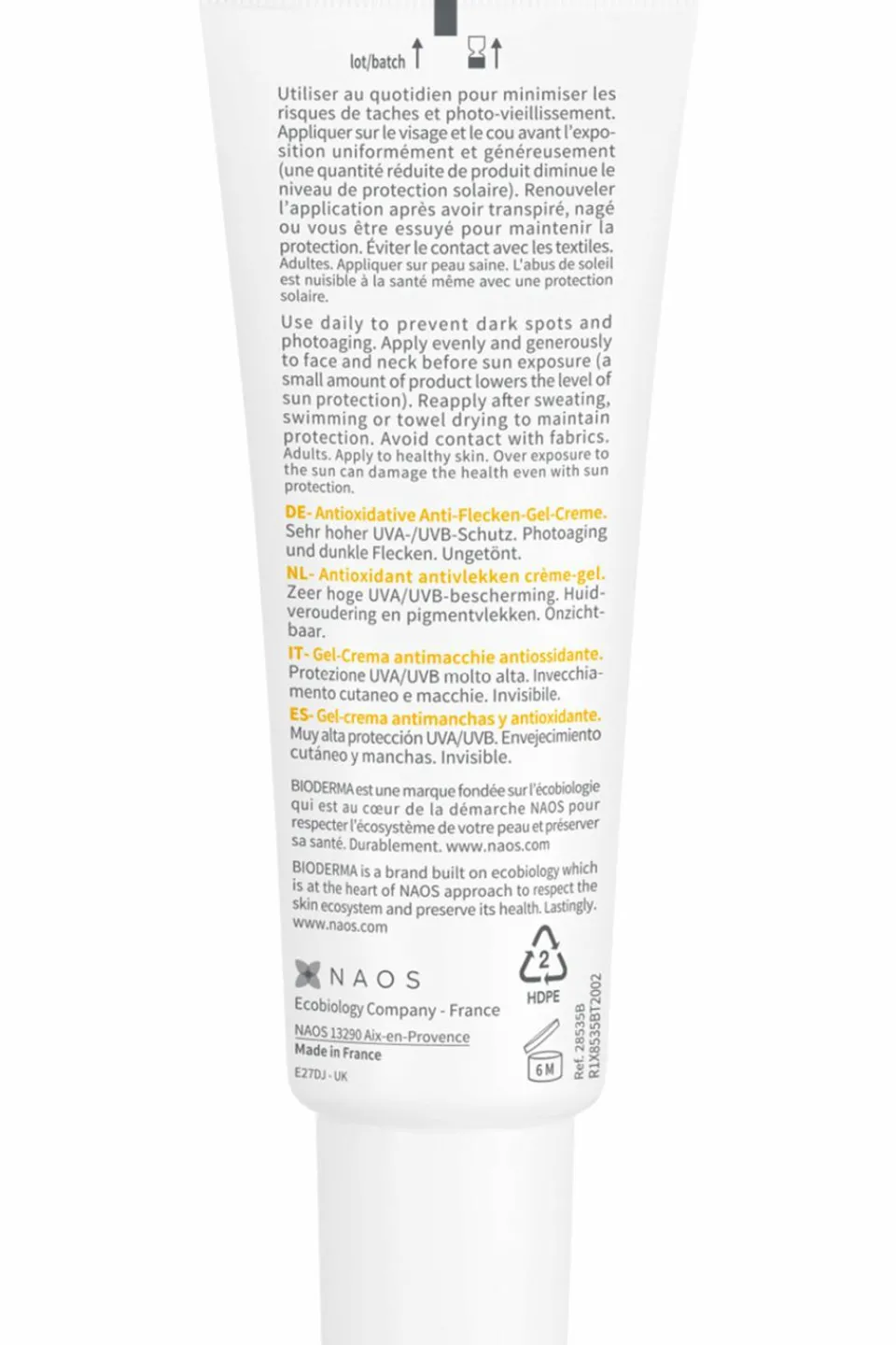 Clearance Bioderma Gel-crème solaire anti-tâches Photoderm Spot-Age SPF50+