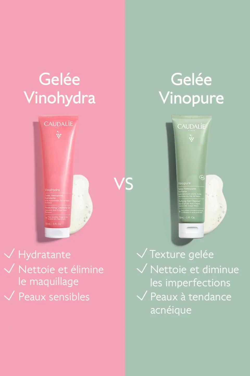 Clearance Caudalie Gelée Nettoyante VinoHydra