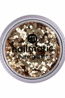 New Nailmatic Grandes paillettes dorées visage, corps et ongles