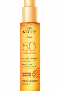 Discount Nuxe Huile bronzante visage et corps haute protection SPF50 Sun