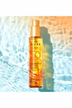 Discount Nuxe Huile bronzante visage et corps haute protection SPF50 Sun