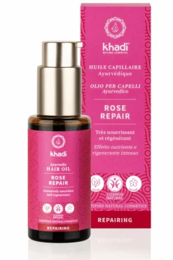 Outlet KHADI Huile capillaire régénérante et réparatrice Rose Repair