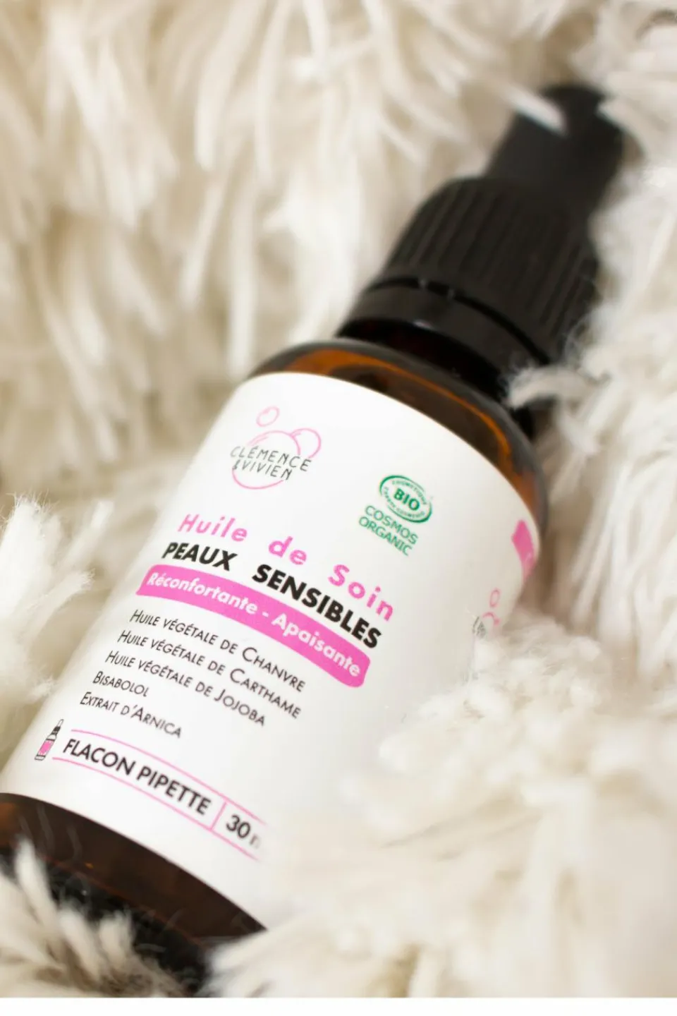 Clémence et Vivien Huile de soin apaisante pour peaux sensibles