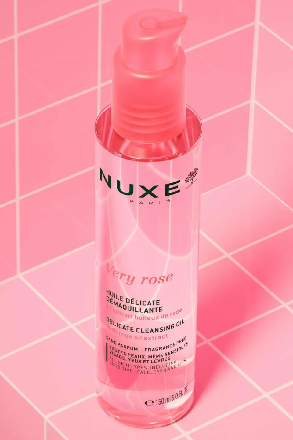 Clearance Nuxe Huile délicate démaquillante Very Rose