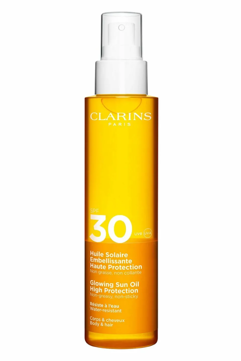 Clarins Huile solaire embellissante corps SPF30