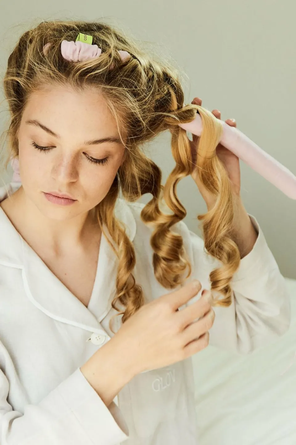 Outlet GLOV Kit d’outils pour boucler les cheveux sans chaleur Coolcurl™ rose