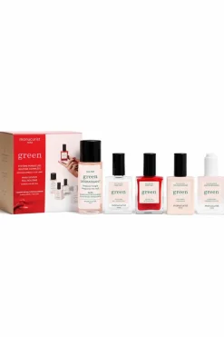 Best Manucurist Kit routine manucure Système Green teinte Poppy Red