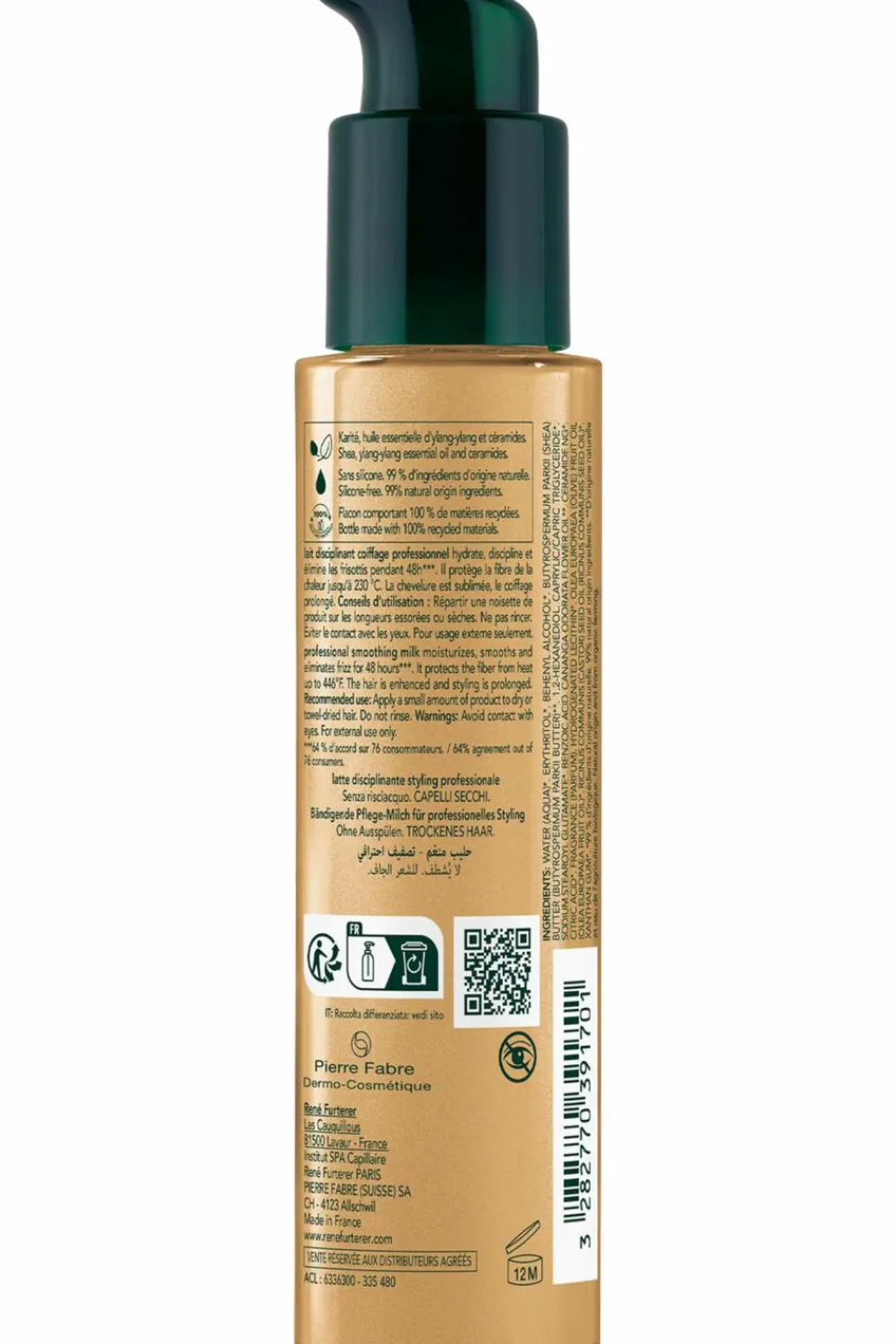 René Furterer Lait disciplinant cheveux secs Sublime Karité