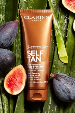 Discount Clarins Lait hydratant auto-bronzant visage et corps
