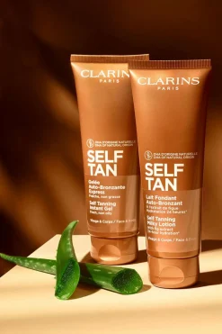 Discount Clarins Lait hydratant auto-bronzant visage et corps