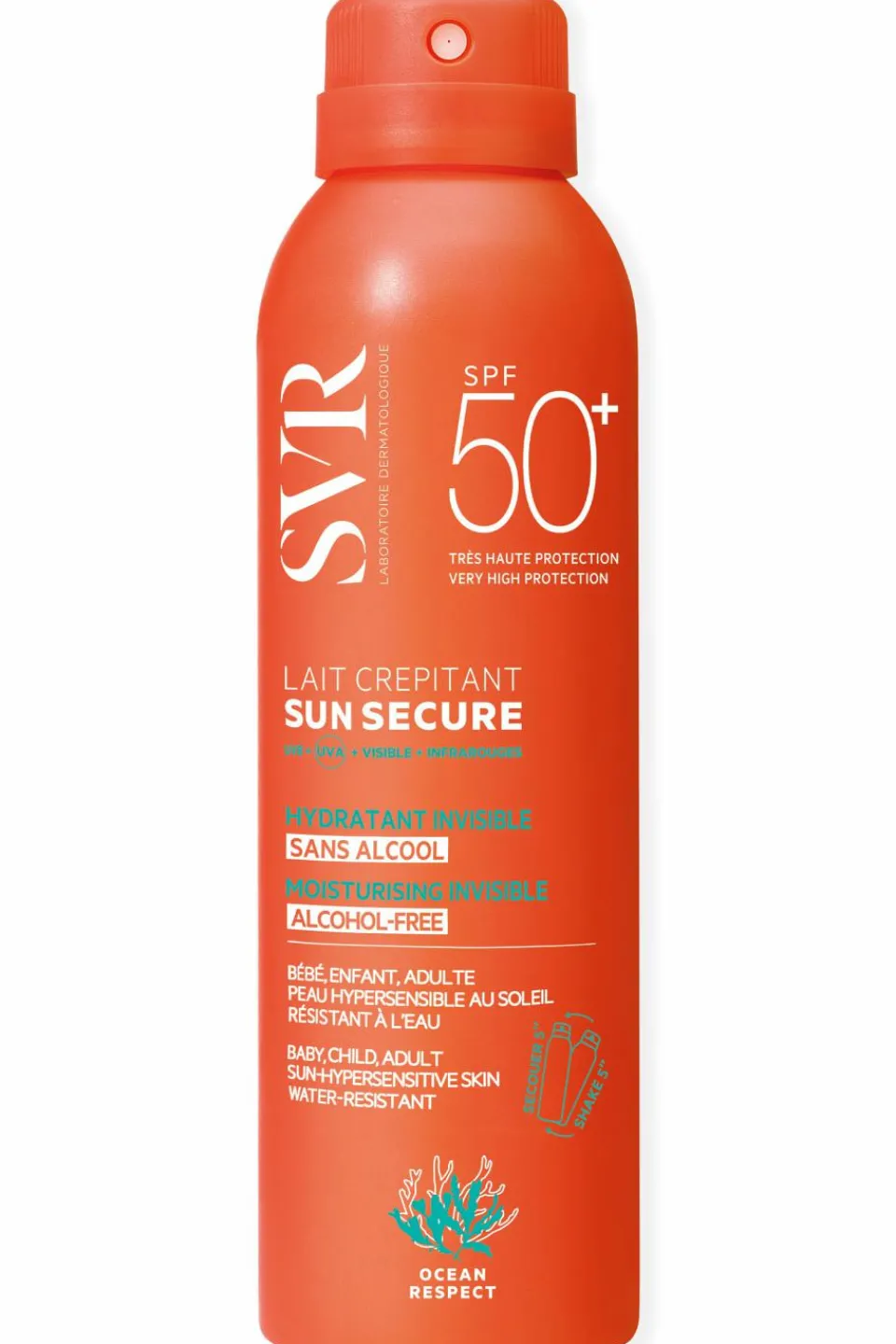 Discount SVR Lait hydratant crepitant invisible Sun Secure SPF50+