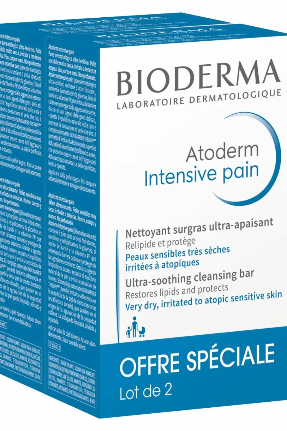 Best Bioderma Lot de 2 pains surgras Atoderm