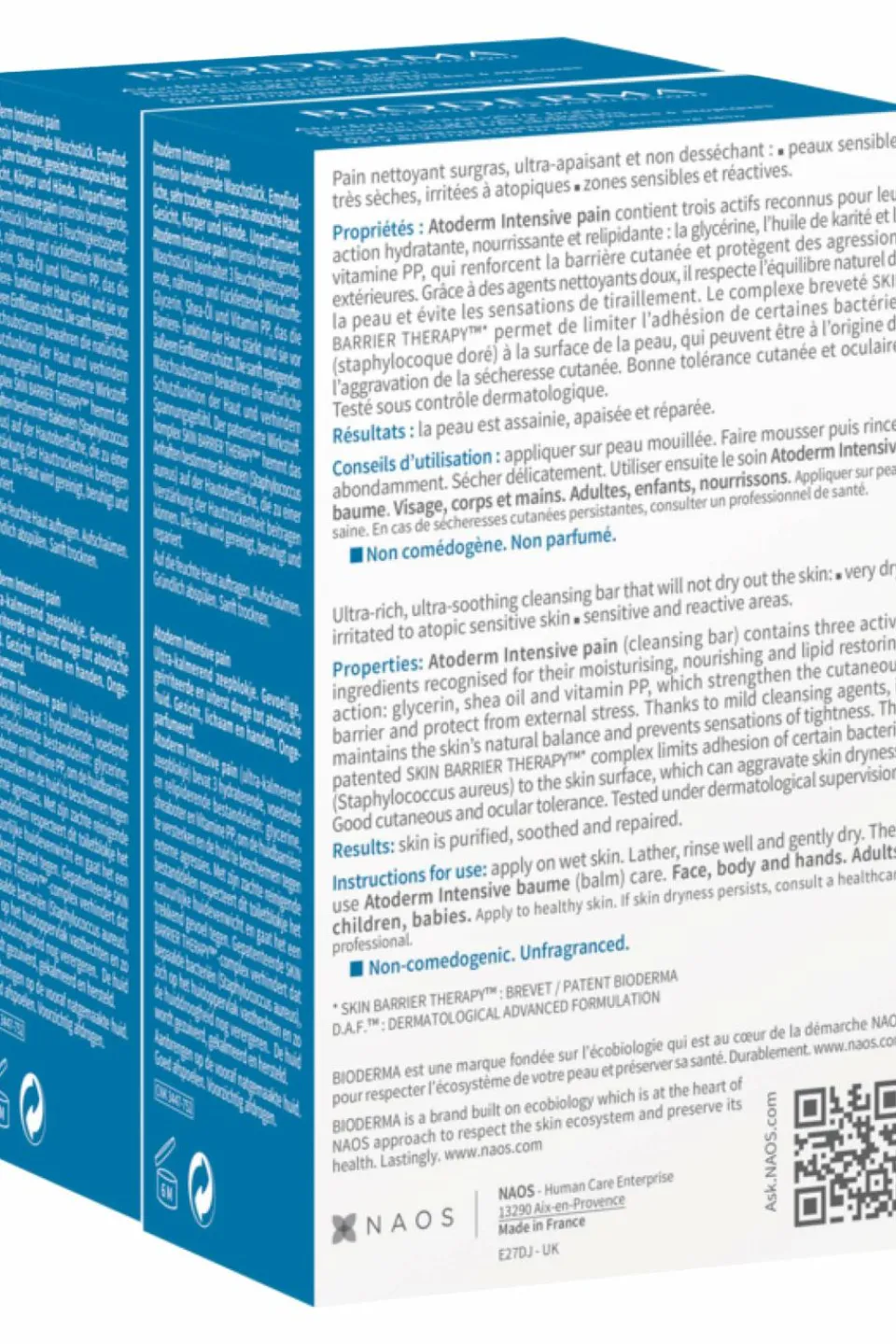 Best Bioderma Lot de 2 pains surgras Atoderm