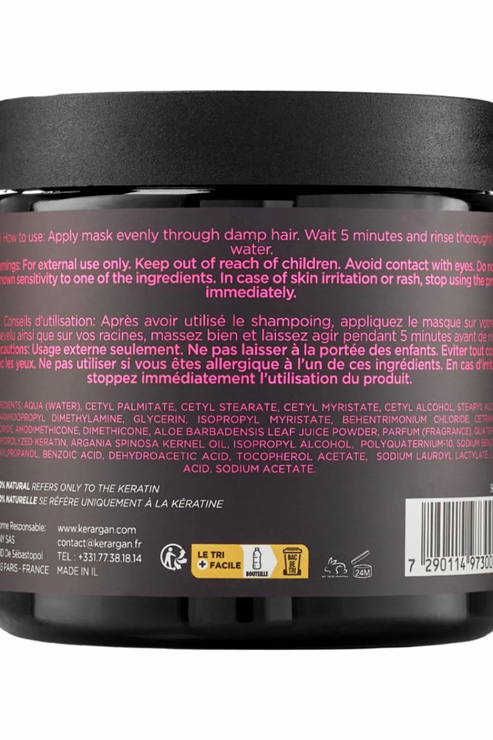 Clearance Kerargan Masque capillaire ultra réparateur à la kératine