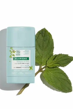Sale Klorane Masque en stick bio Menthe Aquatique visage