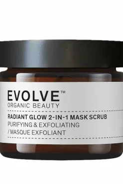 Outlet Evolve Beauty Masque gommant 2 en 1 radiant glow