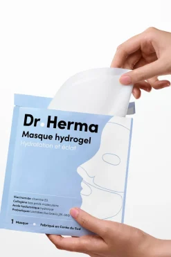 New DR HERMA Masque hydrogel hydratation et éclat