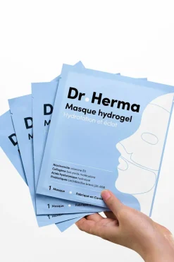 New DR HERMA Masque hydrogel hydratation et éclat