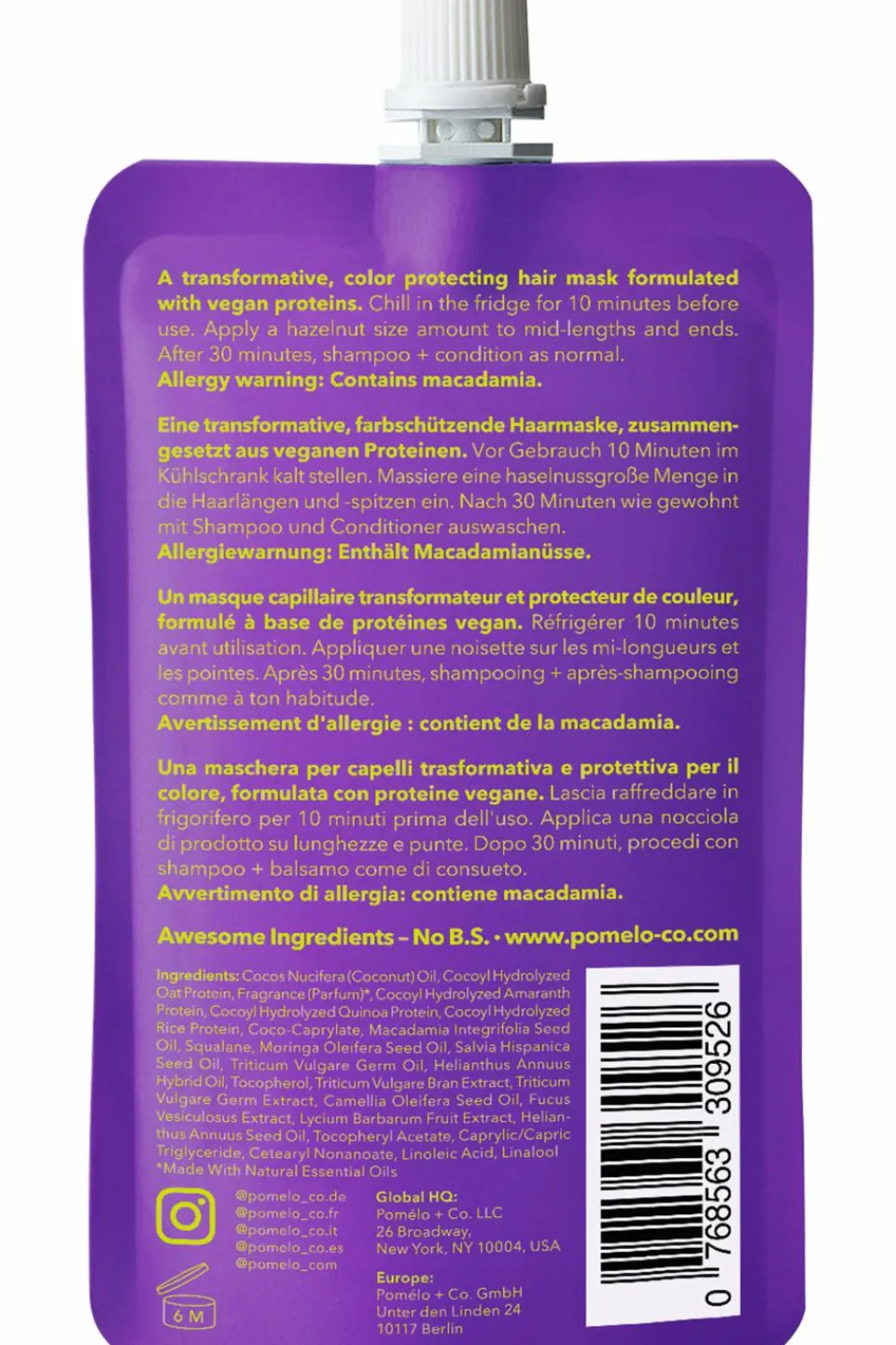Sale Pomélo+Co Masque protecteur Cosmic Care