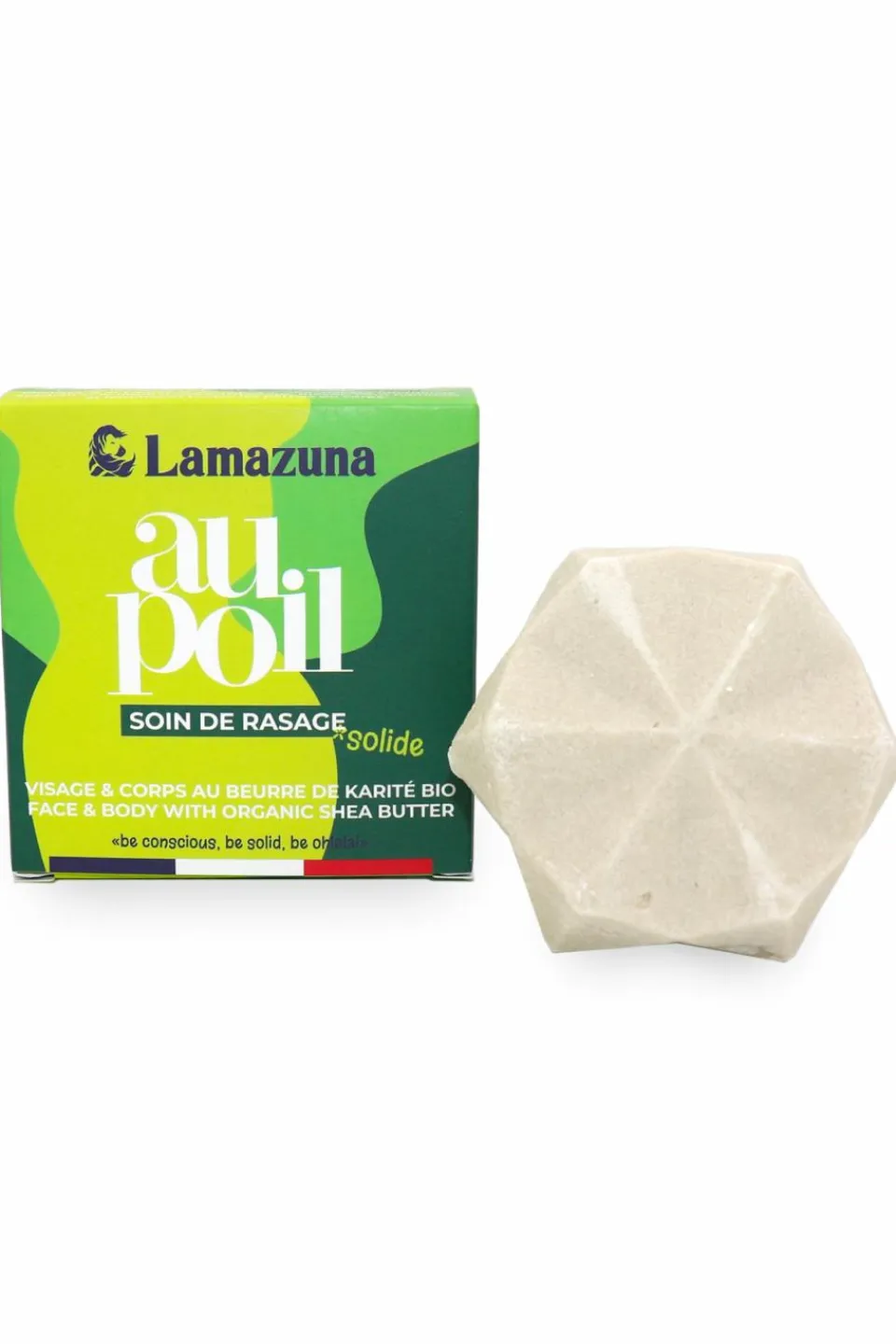 Best Lamazuna Pain de rasage solide Thé Vert Citron