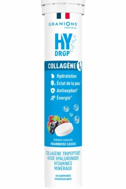 Sale Laboratoire Granions Pastilles hydratation Collagène Framboise Cassis Hydrop