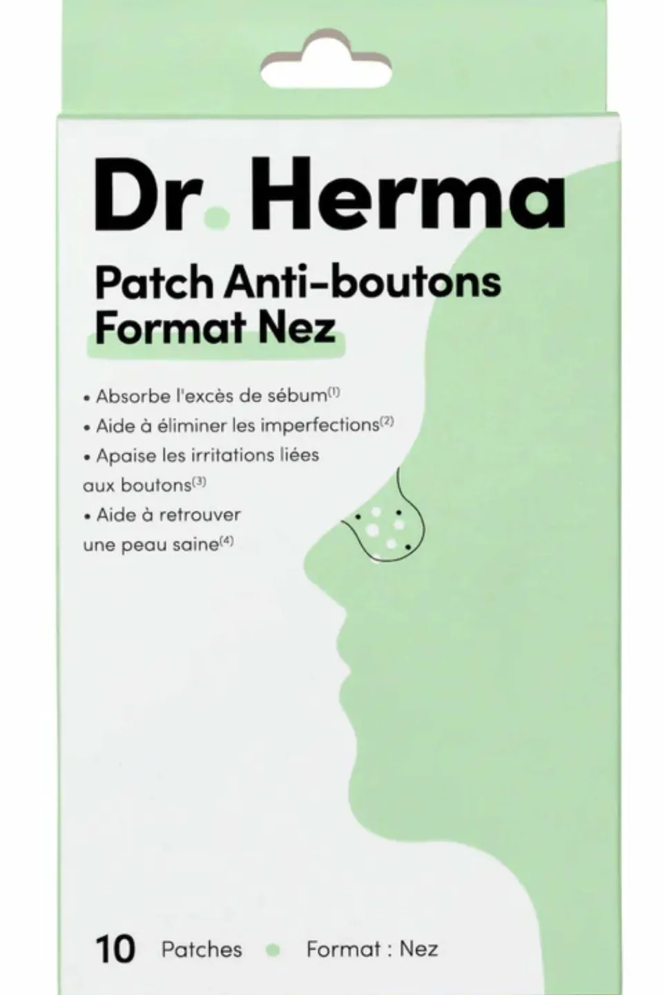 Outlet DR HERMA Patch anti-boutons pour le nez x 10