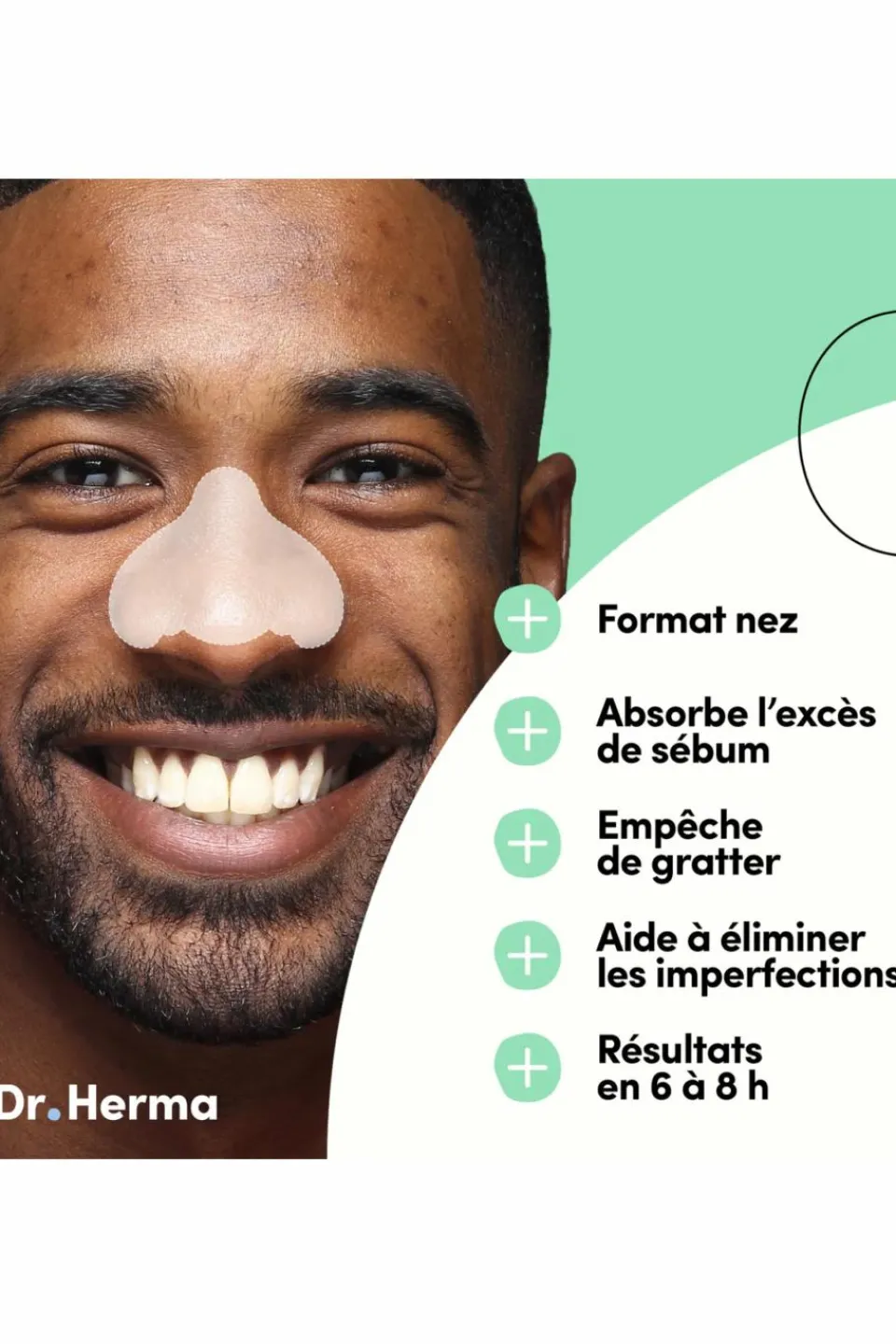 Outlet DR HERMA Patch anti-boutons pour le nez x 10