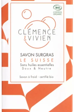 New Clémence et Vivien Savon solide corps, visage & cheveux le Suisse peaux sensibles