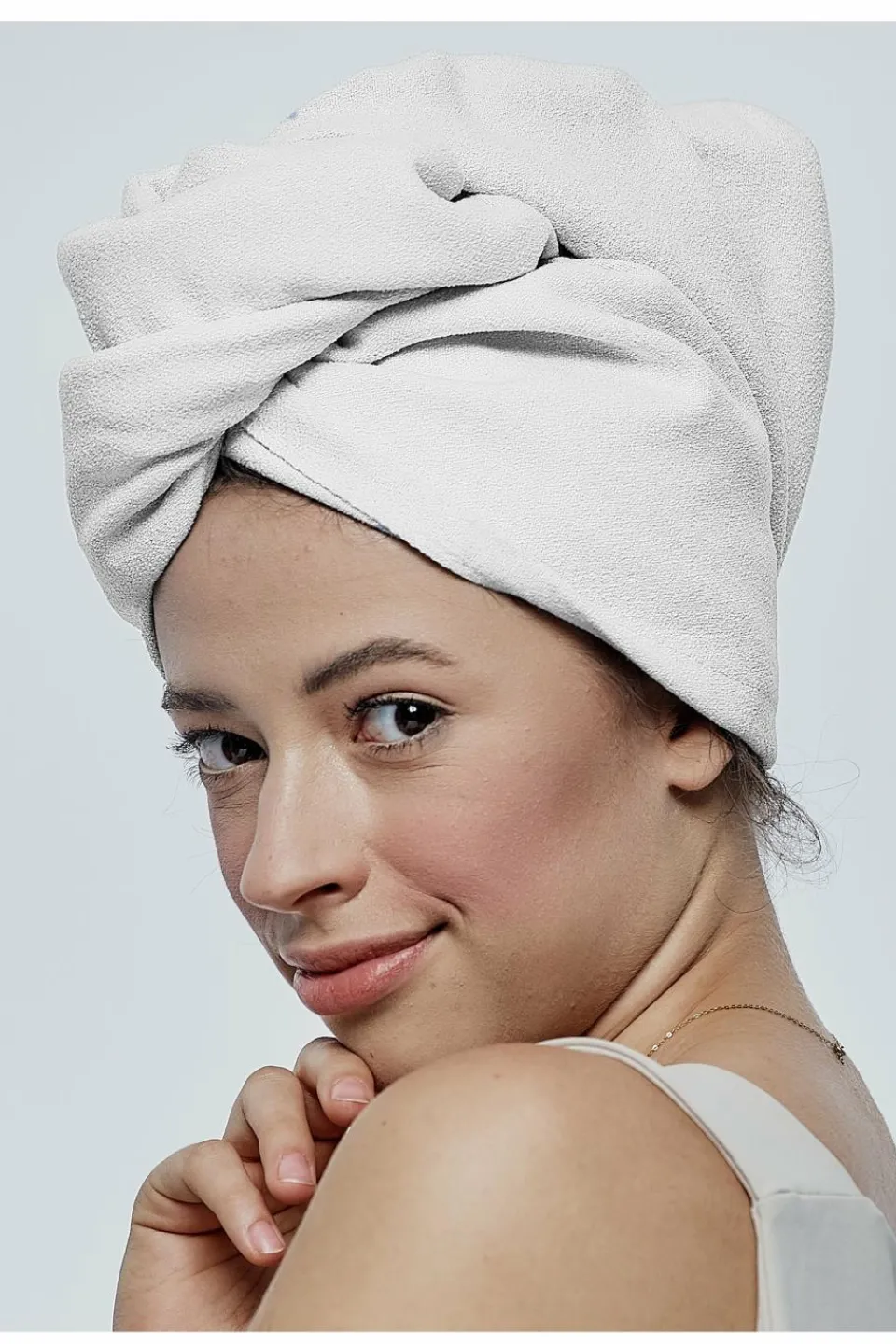 Online GLOV Serviette absorbante pour cheveux blanche