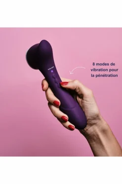 Sale GOLIATE Sextoy 2 en 1 stimulateur clitoridien & vibromasseur The Amazing