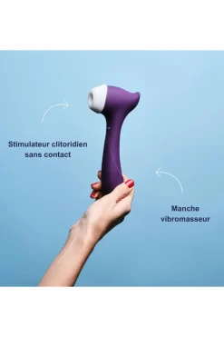 Sale GOLIATE Sextoy 2 en 1 stimulateur clitoridien & vibromasseur The Amazing