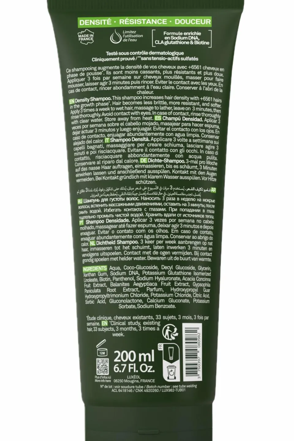 Hot Luxéol Shampoing densité