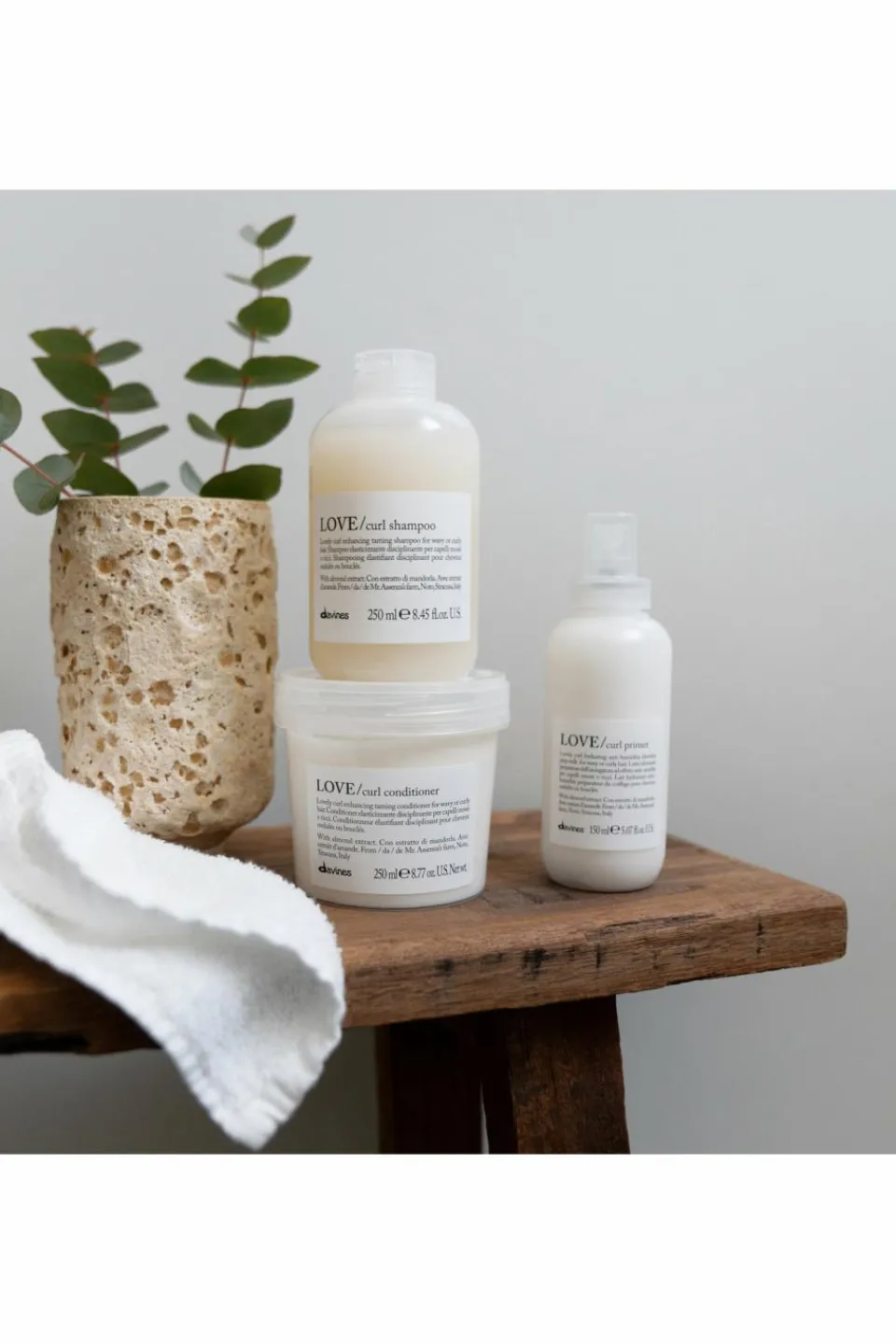 Discount Davines Shampoing disciplinant rechargeable pour cheveux ondulés et bouclés Love Curl