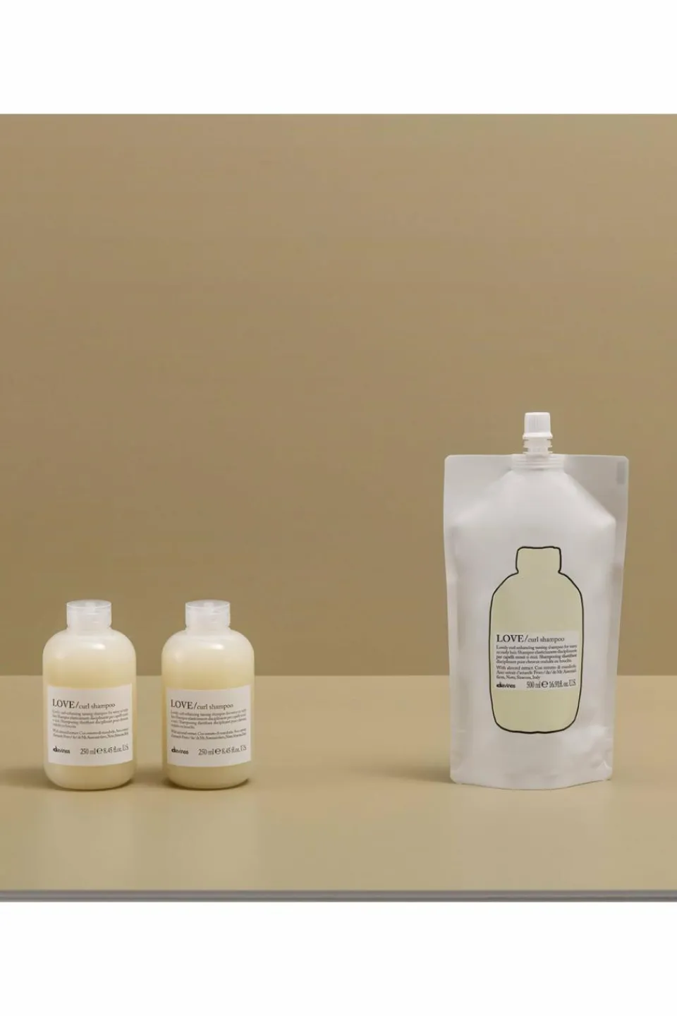 Discount Davines Shampoing disciplinant rechargeable pour cheveux ondulés et bouclés Love Curl