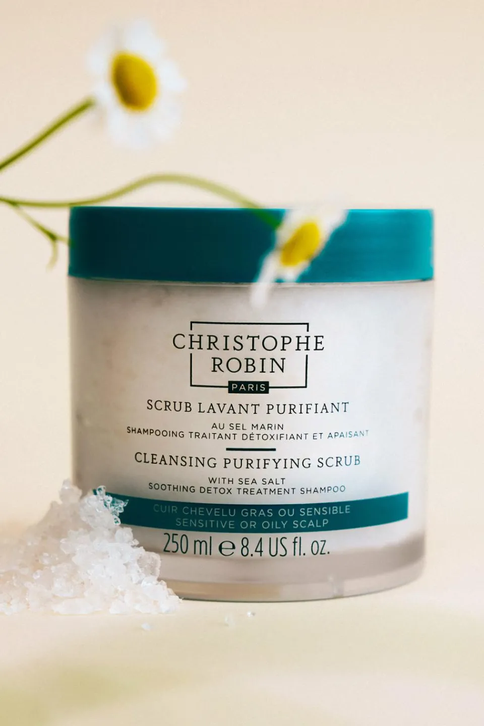 Clearance Christophe Robin Shampoing scrub lavant purifiant au sel marin