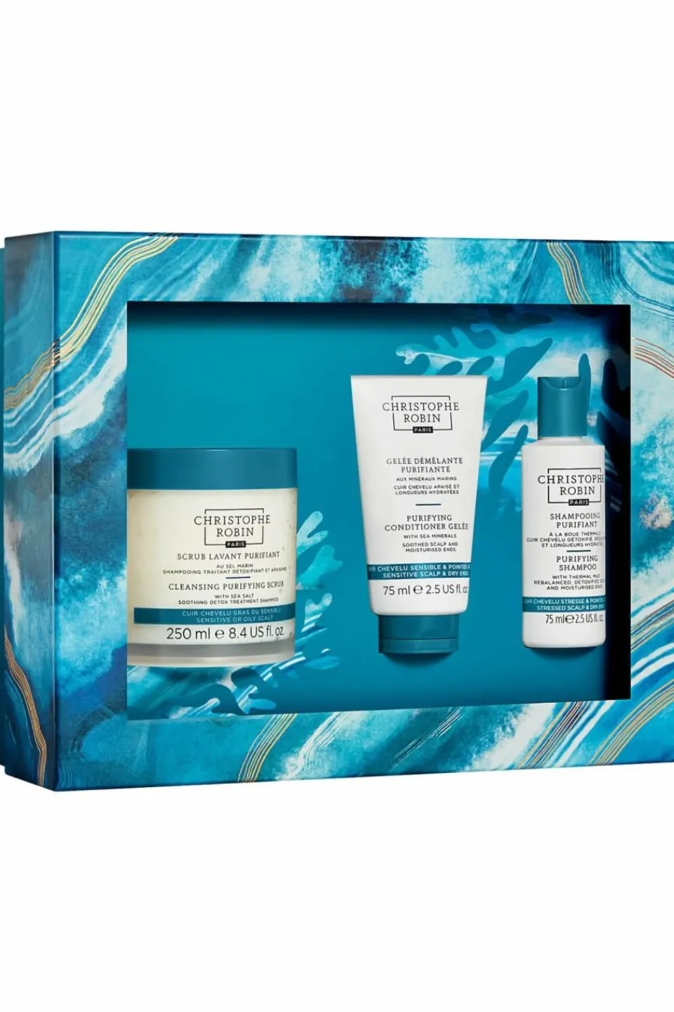 Clearance Christophe Robin Shampoing scrub lavant purifiant au sel marin
