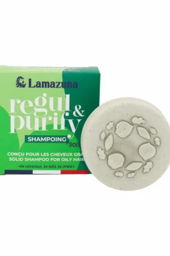 Hot Lamazuna Shampoing solide cheveux gras Regul & Purify