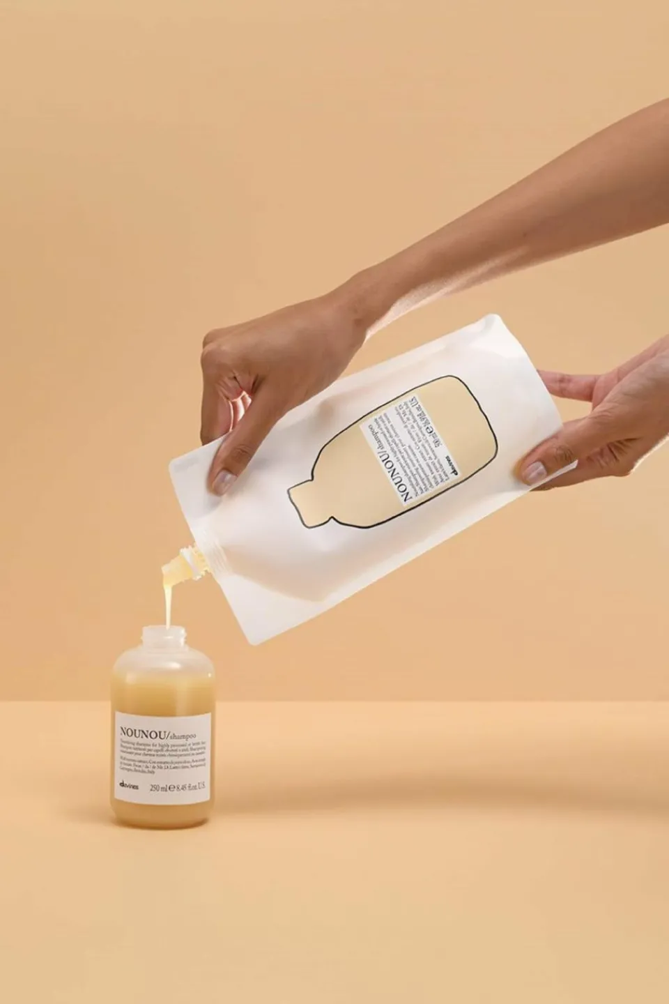 Discount Davines Shampooing nourrissant rechargeable pour cheveux abimés Nounou