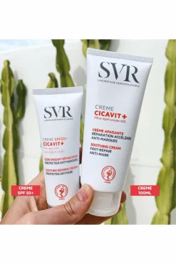 New SVR Soin visage & corps réparateur anti-marques SPF50+ Cicavit+