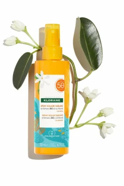 Klorane Spray solaire SPF50 au Tamanu bio et au Monoï