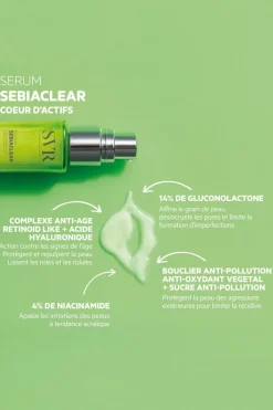 Hot SVR Sérum correcteur global anti-imperfections, marques, rides Sebiaclear