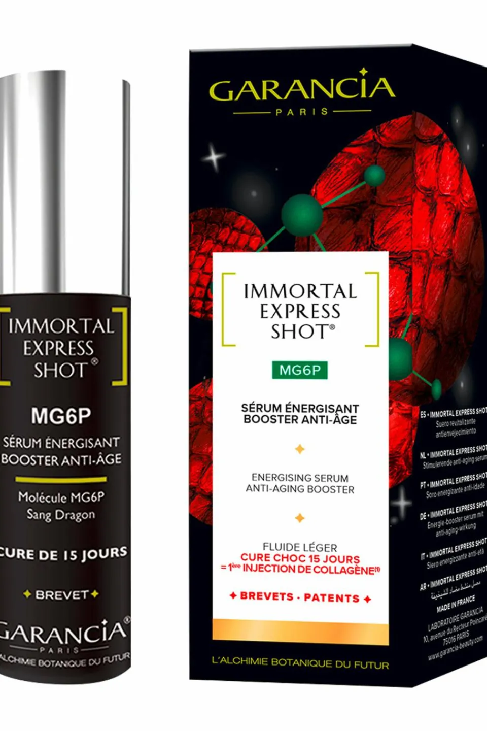 Hot Garancia Sérum énergisant Immortal Express Shot® MG6P