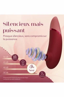 New Womanizer Stimulateur clitoridien Next bordeaux