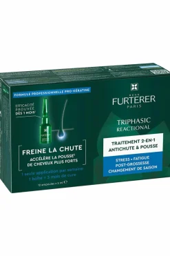 René Furterer Traitement antichute 12 doses Triphasic réactionel